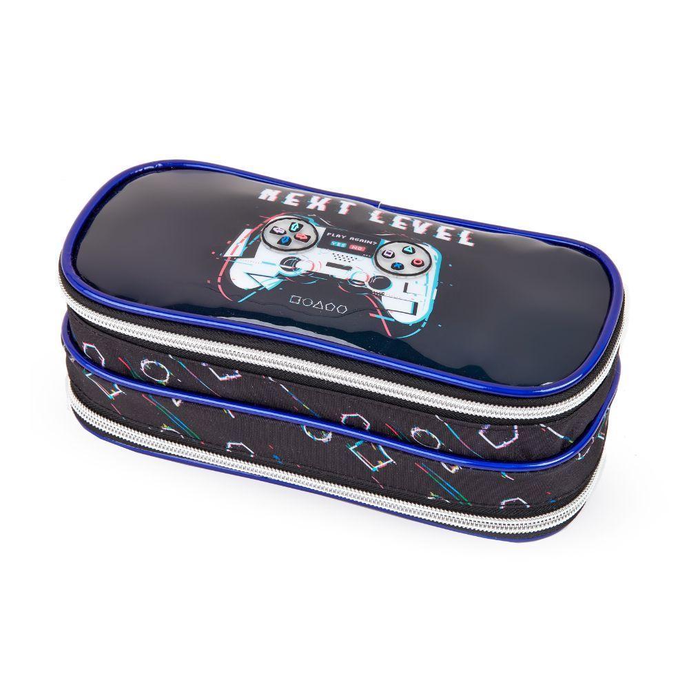 Kit Mochila De Rodinhas + Lancheira + Estojo Duplo Next Level Denlex - 4