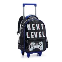 Kit Mochila De Rodinhas + Lancheira + Estojo Duplo Next Level Denlex - 2