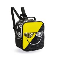 Kit Mochila De Rodinhas + Lancheira + Estojo Duplo Emoji Denlex - 3