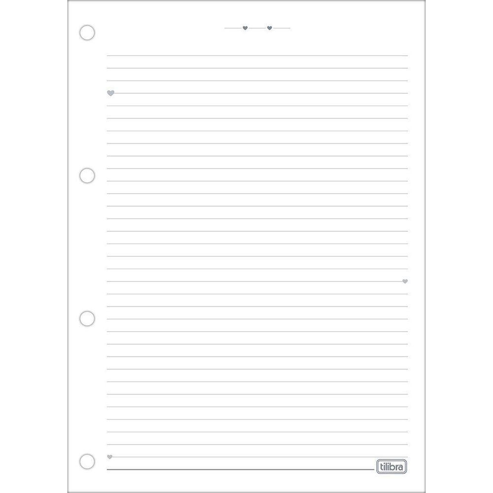 Refil Tiliflex Para Caderno Argolado Universitário Happy 80 Folhas Tilibra - 3