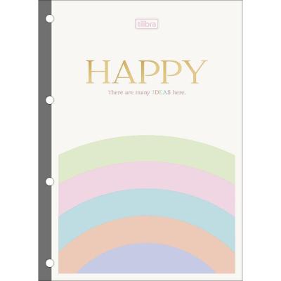 Refil Tiliflex Para Caderno Argolado Universitário Happy 80 Folhas Tilibra