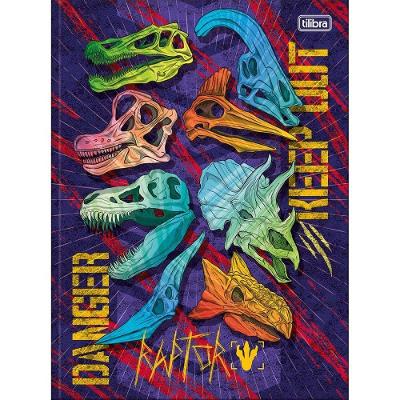 Caderno Brochura Capa Dura Universitário Raptor 80 Folhas Tilibra Estampa 1