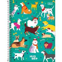 Caderno Espiral Capa Dura Universitário 10 Matérias Hug Me 160 Folhas Tilibra Verde - 1