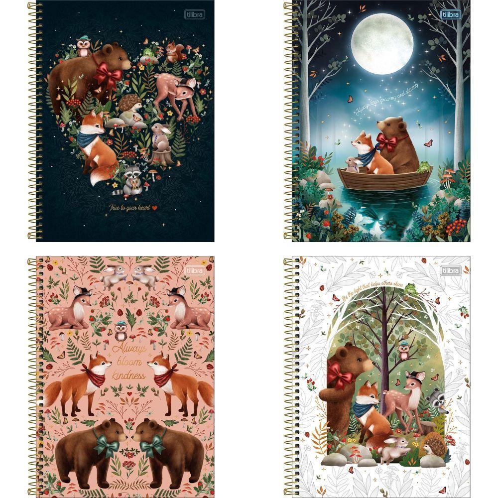 Caderno Espiral Capa Dura Universitário 1 Matéria Loveland 80 Folhas Tilibra Preto - 2