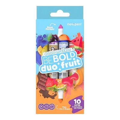 Marcador Be Bold Duo Com Cheirinho Fruit Duas Pontas 5 Unidades Newpen