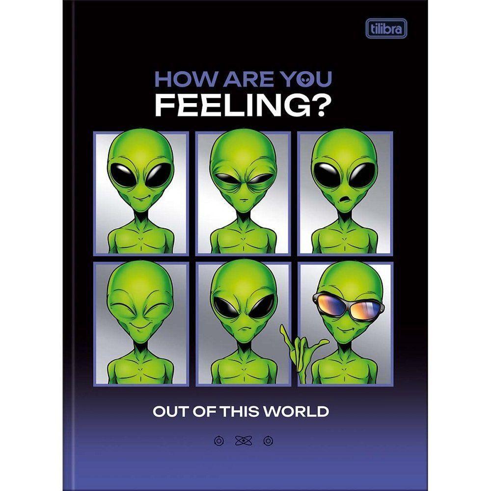 Caderno Brochura Capa Dura Universitário Orbit 80 Folhas Tilibra Estampa 3 - 1