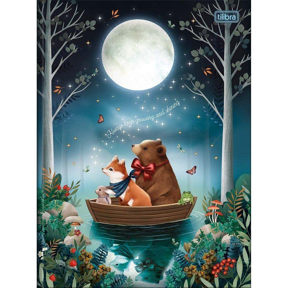 Caderno Brochura Capa Dura Universitário Loveland 80 Folhas Tilibra Azul - 1