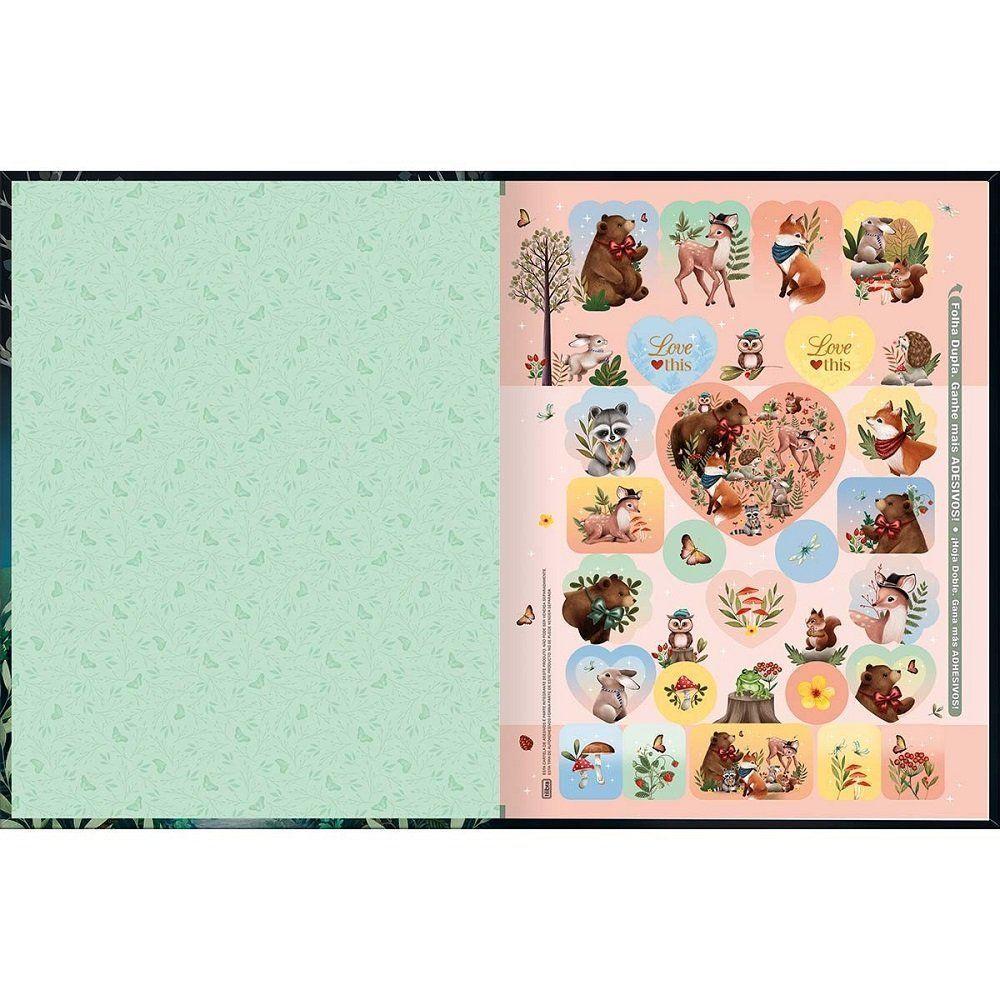 Caderno Brochura Capa Dura Universitário Loveland 80 Folhas Tilibra Azul - 3