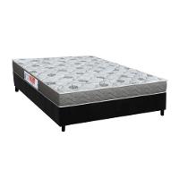 Cama Box Casal: Colchão Espuma D45 Orthoflex Comfortpedic + Base Crc Suede Black (138x188) - 1
