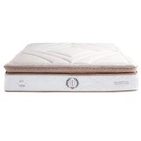 Cama Box Casal: Colchão Molas Ensacadas Herval Poseidon Plus C1954 + Base Crc Suede Clean (138x188x34)