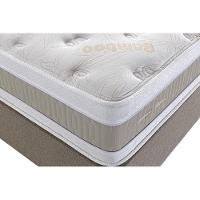 Cama Box Casal: Colchão Molas Ensacadas Herval Royals Sleep C1666 + Base Crc Suede Clean (138x188x35)