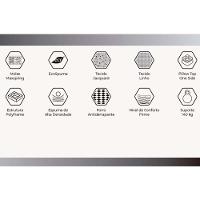 Cama Box Solteirão: Colchão Molas Bonnel Herval Maxspring Minsque C1625 + Base Crc Suede Gray (96x203x27) - 3