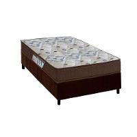 Cama Box Solteiro: Colchão Espuma D45 Ortobom Iso 150 Mega Firme + Base Crc Suede Brown (78x188) - 1