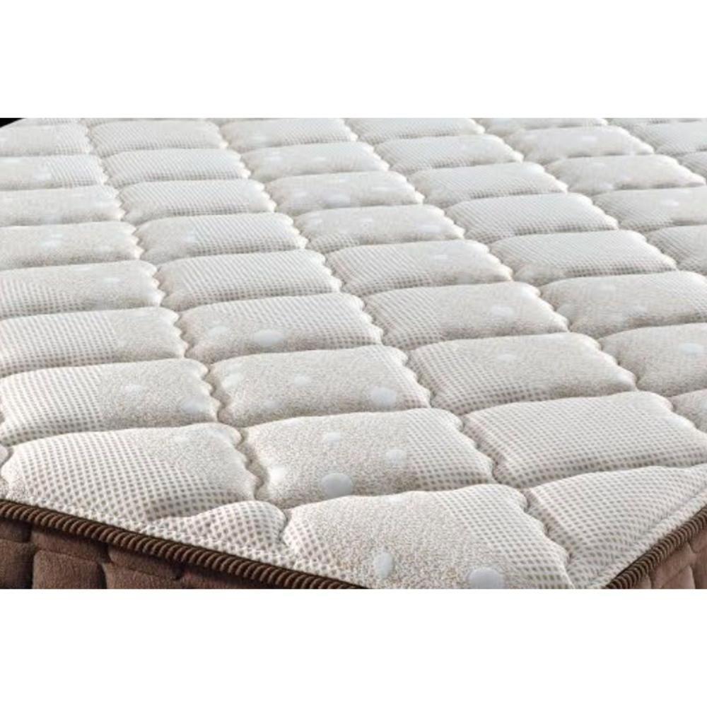 Cama Box Queen: Colchão Ortopédico D28 - Ag65 Anjos Star + Base Crc Suede Brown (158x198) - 5