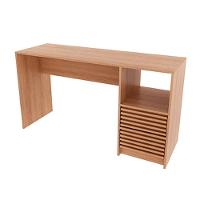 Mesa Computador Escrivaninha Com Gaveteiro Ripado Me4174 Branco Tecno Mobili - 9