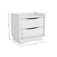 Mesa Cabeceira Infantil Com 2 Gavetas M261 Canela Kappesberg - 3