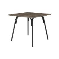 Mesa Para Cozinha 1569 Com Tampo Madeirado 90cm Preto Legno Carraro - 1