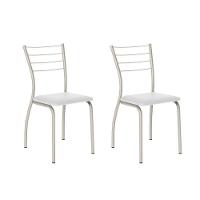 Conjunto Mesa Sala Jantar Multiuso Dobrável E 2 Banquetas 1700 Prata Branco Prata Preto Carraro - 9