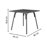 Mesa Para Cozinha 1569 Com Tampo Madeirado 90cm Rose Freijó Carraro - 2