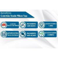 Cama Box Baú Casal: Colchão Molas Bonnel Luckspuma Trade + Base Crc Suede Gray (138x188) - 2