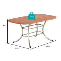 Conjunto Mesa Sala Jantar 1547 Aço Com Tampo Madeirado 160x90cm E 6 Cadeiras 190 Prata Freijó Prata Branco Carraro