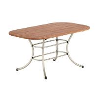 Conjunto Mesa Sala Jantar 1547 Aço Com Tampo Madeirado 160x90cm E 6 Cadeiras 190 Prata Freijó Prata Branco Carraro - 7