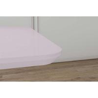 Mesa Para Cozinha Apogeu Plus Com Tampo Madeirado Vidro 170x90cm Amêndoa Off White Lopas