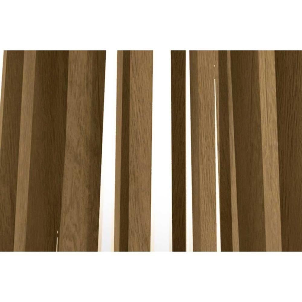 Mesa Para Cozinha Lavanda Com Tampo Madeirado Com Vidro 135x105cm Nogueira Preto Fosco Kappesberg - 6