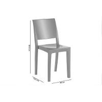 Conjunto Mesa Sala Jantar Reno Com Tampo De Vidro 90x90cm E 4 Cadeiras Hydra Plus Preto Kappesberg - 5