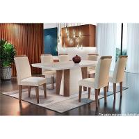 Kit 2 Cadeiras Sala Jantar Athenas 2 Un Cafe Linho Turim Bege Rufato