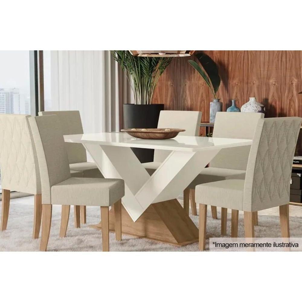 Base De Mesa Para Cozinha Amora Ba35 Madeirado Sem Tampo Canela Kappesberg - 6