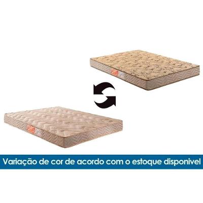 Conjunto Box Baú Casal: Colchão Espuma Paropas D33 Pasquale Wave Clean + Base Crc Suede Clean (138x188)