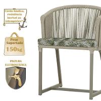 Mesa E 6 Cadeiras De Jantar Noronha Fendi E5 Trama Original Rami - 6