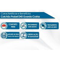 Colchão Solteiro Espuma D45 Guarda Costas Double Face D45 Gray (88x188x20) - Probel - 2