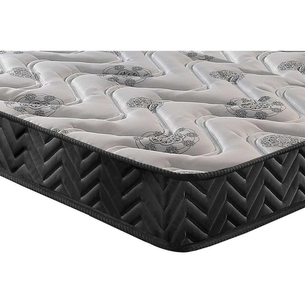 Conjunto Box Baú Casal: Colchão Espuma Paropas D45 Pasquale Wave Black + Base Crc Suede Black (138x188) - 5