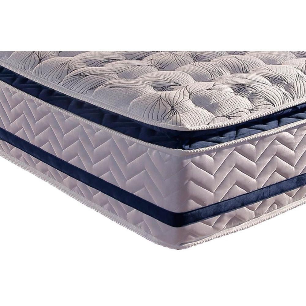Cama Box Baú Queen: Colchão Molas Ensacadas Paropas Blue + Base Crc Black (158x198) - 7