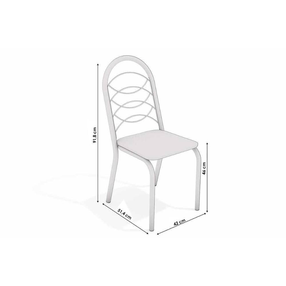 Sala De Jantar Duina Com Tampo De Madeira 160cm E 6 Cadeiras Holanda Niquel Freijó Courano Marrom - 4