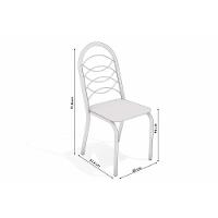 Sala De Jantar Duina Com Tampo De Madeira 160cm E 6 Cadeiras Holanda Niquel Freijó Courano Marrom