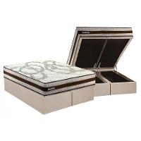 Conjunto Box Baú Queen: Colchão Espuma Paropas D45 Resiste Hotel Douface + Base Crc Suede Clean (158x198) - 1