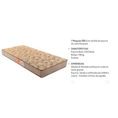 Conjunto Box Queen: Colchão Espuma Paropas D33 Pasquale Wave Clean + Base Crc Suede Clean (158x198)