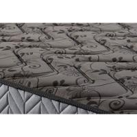 Conjunto Box Casal: Colchão Espuma Paropas Compact Ag 65 - D23 Royalle Rústico Prata + Base Crc Suede Black (138x188) - 3