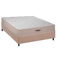 Conjunto Box Casal: Colchão Espuma Plumatex D28 Prado + Base Crc Suede Clean (138x188) - 1