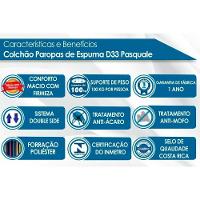 Conjunto Box Solteiro: Colchão Espuma Paropas D33 Pasquale Wave Clean + Base Crc Suede Clean (96x203) - 3