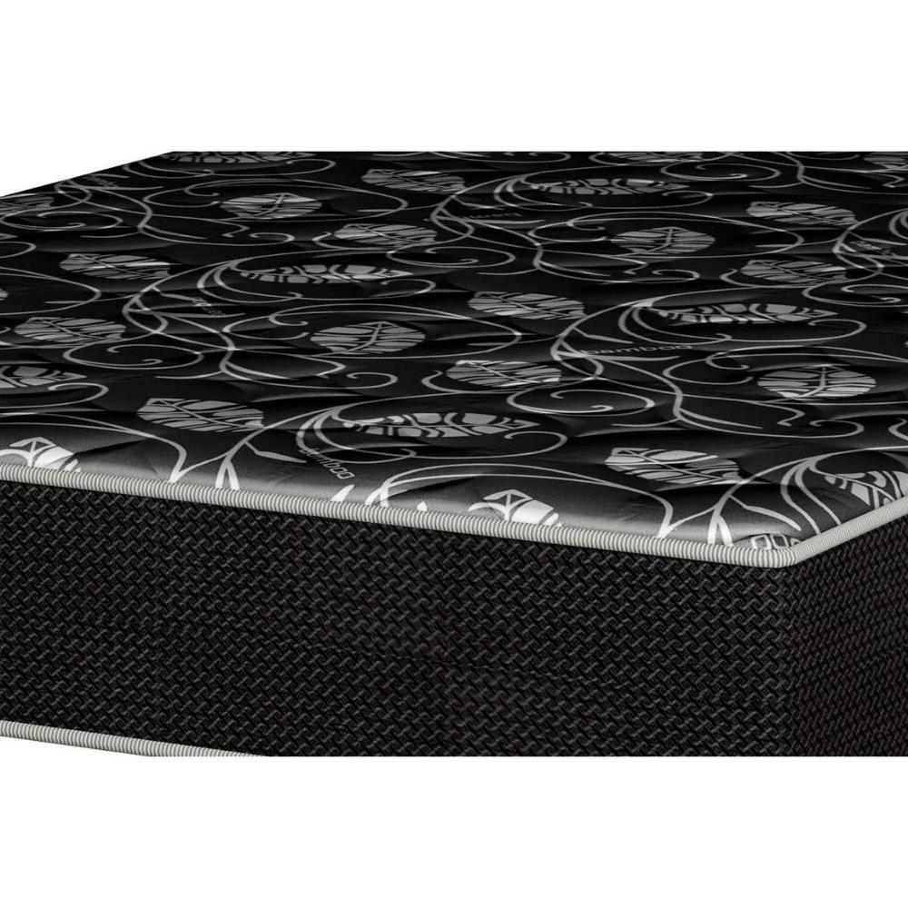 Conjunto Box Solteiro: Colchão Espuma Plumatex D28 Isopluma Vip + Base Crc Suede Black (88x188) - 4