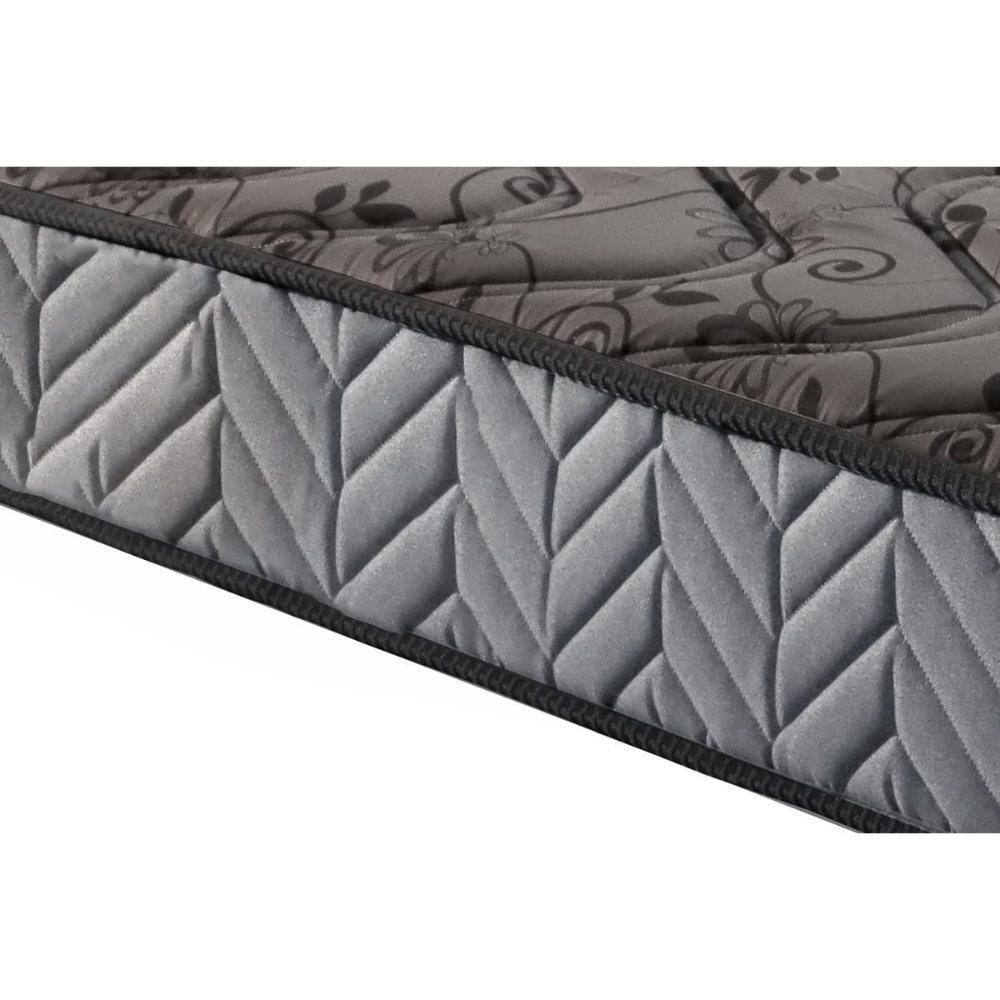 Conjunto Box King: Colchão Espuma Paropas Compact Ag 65 - D23 Royalle Rústico Prata + Base Crc Suede Black (193x203) - 4