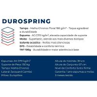 Conjunto Box King: Colchão Molas Plumatex Superlastic Durospring + Base Crc Suede Brown (193x203) - 2