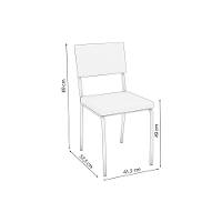 Sala De Jantar Duina Com Tampo De Madeira 136cm E 4 Cadeiras Zaria Niquel Freijó Suede Cinza - 8