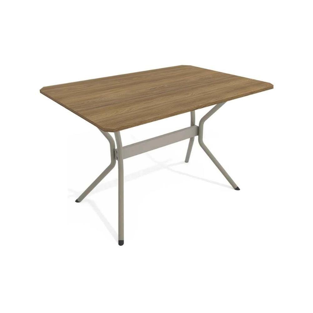 Mesa Para Cozinha Loire Com Tampo 1.60cm Niquel Nogueira Kappesberg - 1