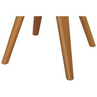 Mesa Para Cozinha Duna Madeira Maciça Com Tampo Madeirado Com Vidro 135x105cm Carvalho Off White Kappesberg - 2