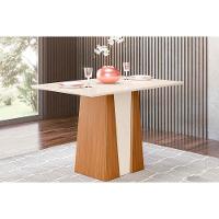 Mesa Para Cozinha De Sala Jantar Orus Com Tampo Madeirado 120x80cm Nature Off White Venn - 1